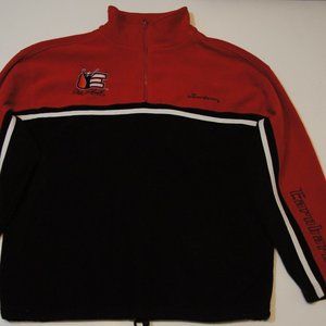 VTG DALE ERNHARDT 1/4 FLEECE PULLOVER JACKET BRED